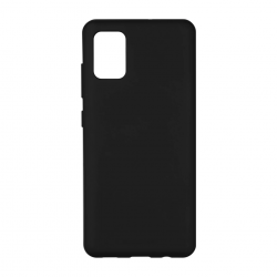 Θήκη Samsung Galaxy A41 Σιλικόνης Μαύρη Goospery Soft Feeling Silicone Case Black
