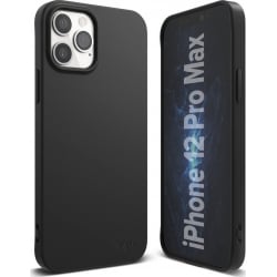 Θήκη iPhone 12 Pro Max Σιλικόνης Μαύρη Ringke Air S Back Cover Black ADAP0031
