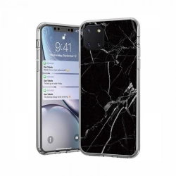 Θήκη Samsung Galaxy Note 10 Lite Σιλικόνης Μάρμαρο Wozinsky Marble TPU Silicone Case Black