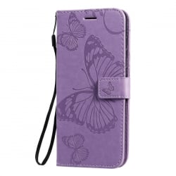Θήκη Samsung Galaxy A71 Βιβλίο Μωβ Πεταλούδες Pressed Printing Butterfly Pattern Horizontal Flip Case Purple