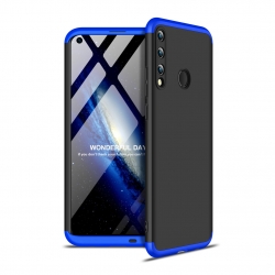Σκληρή Θήκη Huawei P40 Lite E Μαύρη - Μπλε GKK Full Coverage Protective Hard Case Black - Blue
