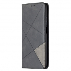 Θήκη Xiaomi Mi 10T / Mi 10T Pro Βιβλίο Μαύρο Rhombus Texture Horizontal Flip Magnetic Case Black