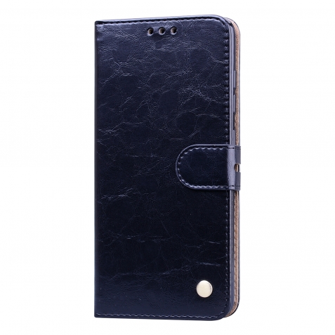 Θήκη Samsung Galaxy M51 Βιβλίο Μαύρο Business Style Oil Wax Texture Horizontal Flip Case Black