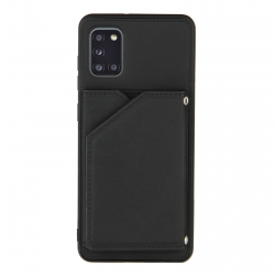 Θήκη Samsung Galaxy A31 Μαύρη Skin Feel PU + TPU + PC Back Cover Shockproof Case Black