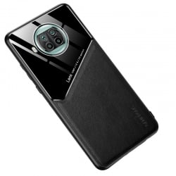 Θήκη Xiaomi Mi 10T Lite Μαύρη All-inclusive Leather + Organic Glass Phone Case with Metal Iron Sheet Black