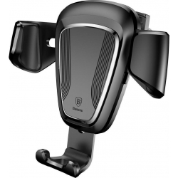 BASEUS Universal Βάση Αυτ/του Για Αεραγωγό Μαύρο Gravity Metal Car Air Phone Holder Black (SUYL-01)