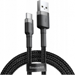 Baseus Καλώδιο Type-C Braided USB 2.0 Cable USB-C male - USB-A male Μαύρο 1m (CATKLF-BG1)
