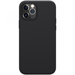 Θήκη iPhone 12 Pro Max Σιλικόνης Μαύρη NILLKIN Flex Pure Series Solid Color Liquid Silicone Dropproof Protective Case Black