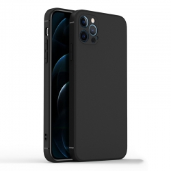 Θήκη iPhone 12 Pro Max Σιλικόνης Μαύρη CAFELE Shockproof Full Coverage Frosted Silicone Case Black