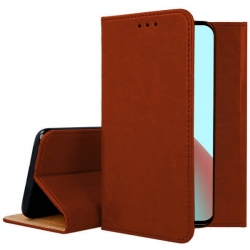 Θήκη Xiaomi Redmi Note 9T Βιβλίο Καφέ Special Leather Book Case Brown