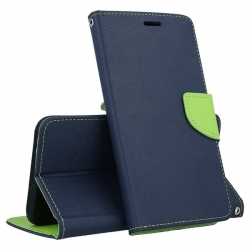 Θήκη Samsung Galaxy A42 Βιβλίο Μπλε - Λαχανί Fancy Book Case Telone Navy - Lime (5900217405986)