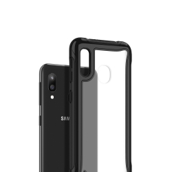 Θήκη Samsung Galaxy A20e Διάφανη - Μαύρη Blade Series Transparent Acrylic Protective Case Black