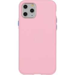 Θήκη Huawei P Smart 2021 Σιλικόνης Απαλό Ροζ Solid Silicone Case Light Pink