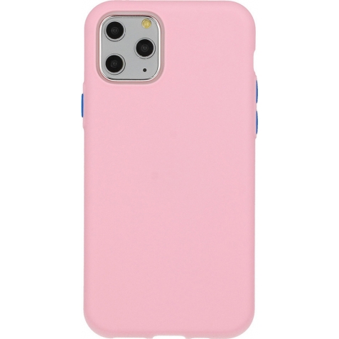 Θήκη Huawei P Smart 2021 Σιλικόνης Απαλό Ροζ Solid Silicone Case Light Pink