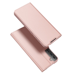 Θήκη Samsung Galaxy S21 5G Βιβλίο Ροζ - Χρυσό Dux Ducis Skin Pro Book Case Rose - Gold (6934913054468)