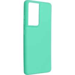 Θήκη Samsung Galaxy S21 Ultra 5G Σιλικόνης Τιρκουάζ Vennus Real Smooth Silicone Case Turquoise