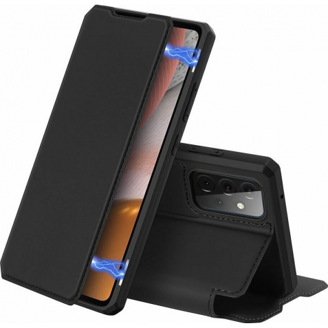Samsung Galaxy A72 4G / A72 5G Θήκη Βιβλίο Μαύρο Dux Ducis Skin X Series Book Case Black
