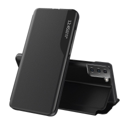 Θήκη Samsung Galaxy S21 Plus 5G Βιβλίο Μαύρο Side Display Magnetic Shockproof Horizontal Flip Case with Holder Black
