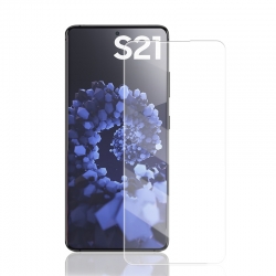 Samsung Galaxy S21 5G Προστατευτικό Τζαμάκι Mocolo 9H 3D Full Screen UV Screen Film Support Fingerprint Unlock Tempered