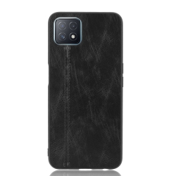 Samsung Galaxy A72 4G / A72 5G Θήκη Μαύρη Shockproof Sewing Cow Pattern Skin PC + PU + TPU Case Black