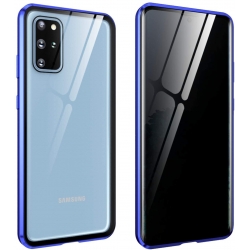 Θήκη Samsung Galaxy A51 4G Με Διάφανη Πλάτη Και Μπλε Περίγραμμα Silicone Clear Case Transparent - Blue