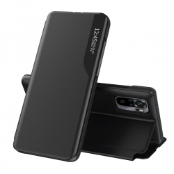 Θήκη Xiaomi Redmi Note 10 4G / Note 10S / Poco M5s Βιβλίο Μαύρο Side Display Magnetic Shockproof Horizontal Flip Case with Holde