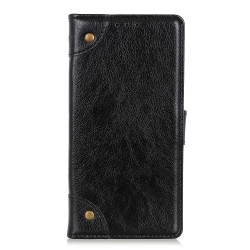 Θήκη Xiaomi Poco F3 / Mi 11i Βιβλίο Μαύρο Copper Buckle Nappa Texture Horizontal Flip Case Black