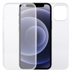 Θήκη iPhone 12 mini Διάφανη 360 Full Cover PC+TPU Ultra-Thin Double-Sided All-Inclusive Transparent Case