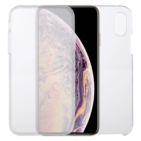 Θήκη iPhone XS Max Διάφανη 360 Full Cover PC+TPU Ultra-Thin Double-Sided All-Inclusive Transparent Case