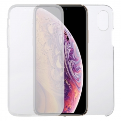 Θήκη iPhone X / XS Διάφανη 360 Full Cover PC+TPU Ultra-Thin Double-Sided All-Inclusive Transparent Case