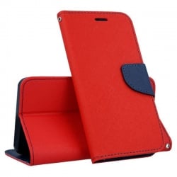 Θήκη Xiaomi Redmi Note 9T Βιβλίο Κόκκινο - Μπλε Fancy Book Case Telone Red - Navy
