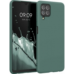 Θήκη Samsung Galaxy A22 4G / M32 4G Σιλικόνης Σκούρο Πράσινη Matt TPU Silicone Case Forest Green