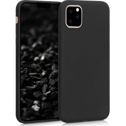 Θήκη iPhone 11 Pro Σιλικόνης Μαύρη Matt TPU Silicone Case Black