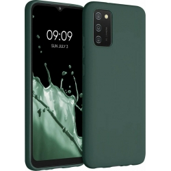 Θήκη Samsung Galaxy A02s Σιλικόνης Σκούρο Πράσινη Matt TPU Silicone Case Forest Green