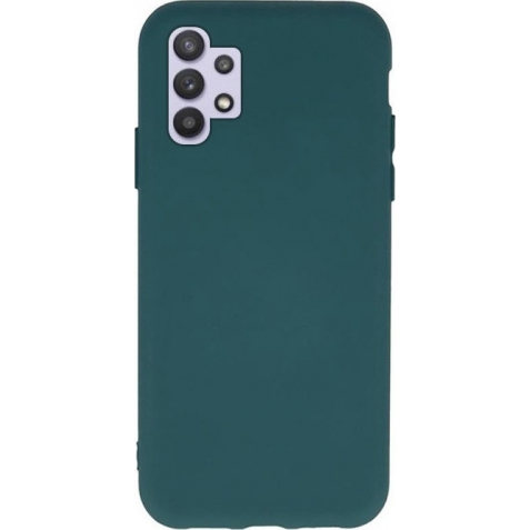 Θήκη Samsung Galaxy A32 4G Σιλικόνης Σκόυρο Πράσινη Matt TPU Silicone Case Forest Green