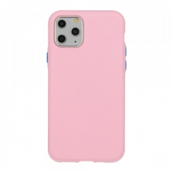 Θήκη iPhone 11 Pro Σιλικόνης Απαλό Ροζ Solid Silicone Case Light Pink