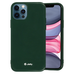 Θήκη iPhone 12 / 12 Pro Σιλικόνης Σκούρο Πράσινη Jelly Silicone Case Dark Green