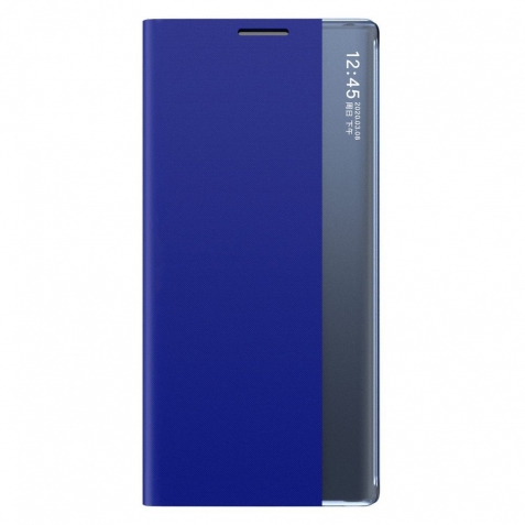 Θήκη Xiaomi Mi 11 Lite 4G / Mi 11 Lite 5G Βιβλίο Μπλε New Sleep Case Bookcase Type Case With Kickstand Function Blue