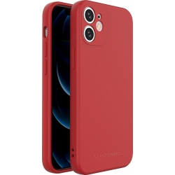 Θήκη iPhone 12 mini Σιλικόνης Κόκκινη Wozinsky Color Case Silicone Flexible Durable Case Red