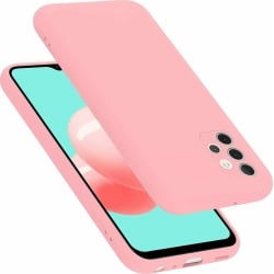 Θήκη Samsung Galaxy A32 4G Σιλικόνης Απαλό Ροζ Slim Fit Liquid Silicone Case Pastel Pink