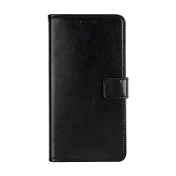 Θήκη Xiaomi Poco X3 NFC / X3 Pro Βιβλίο Μαύρο idewei Crazy Horse Flip Case with Holder & Card Slots & Wallet Black