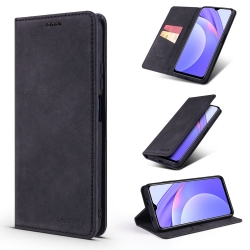 Θήκη Xiaomi Poco F3 / Mi 11i Βιβλίο Μαύρο TAOKKIM Retro Matte Case with Holder & Card Slots Black