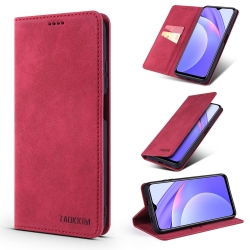 Θήκη Xiaomi Poco F3 / Mi 11i Βιβλίο Κόκκινο TAOKKIM Retro Matte Case with Holder & Card Slots Red