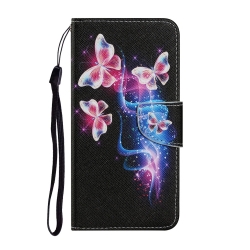 Θήκη Samsung Galaxy A22 4G / M32 4G Βιβλίο Coloured Drawing Magnetic Horizontal Flip Case Three Flying Butterflies