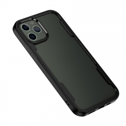 Θήκη iPhone 12 Pro Max Μαύρη Freelander Shockproof TPU + PC Case Black