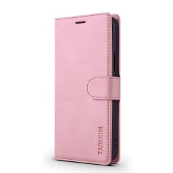Θήκη iPhone 12 / 12 Pro Βιβλίο Ροζ TAOKKIM Retro Matte Case with Holder & Card Slots Pink
