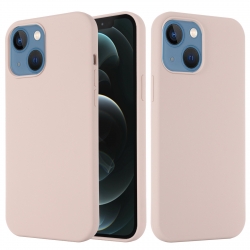 Θήκη iPhone 13 Σιλικόνης Απαλό Ροζ Shockproof Magnetic Magsafe Silicone Case Sand Pink