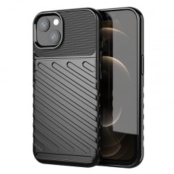 Θήκη iPhone 13 Σιλικόνης Μαύρη Thunderbolt Shockproof TPU Soft Case Black