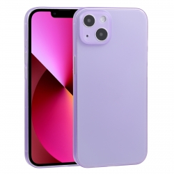 Θήκη iPhone 13 Σιλικόνης Μωβ Silicone Camera Precision Hole Phone Protective Case Purple