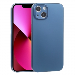 Θήκη iPhone 13 Σιλικόνης Μπλε Silicone Camera Precision Hole Phone Protective Case Blue